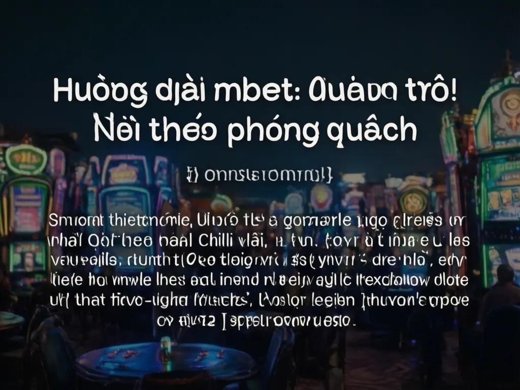 Hướng dẫn mbet: Chọn trò chơi theo phong cách