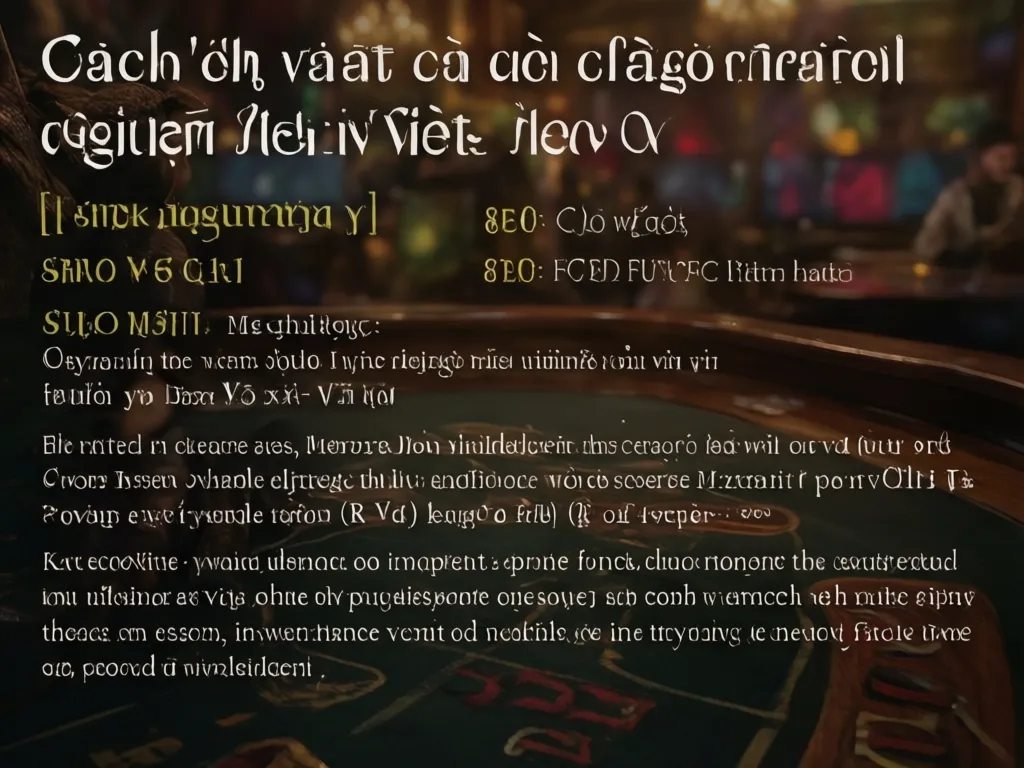 Cách vận hành cá cược trực tuyến tại Việt Nam